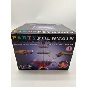Nostalgia  3-Tier Lighted Party Fountain, Holds 160 ounces. No cups